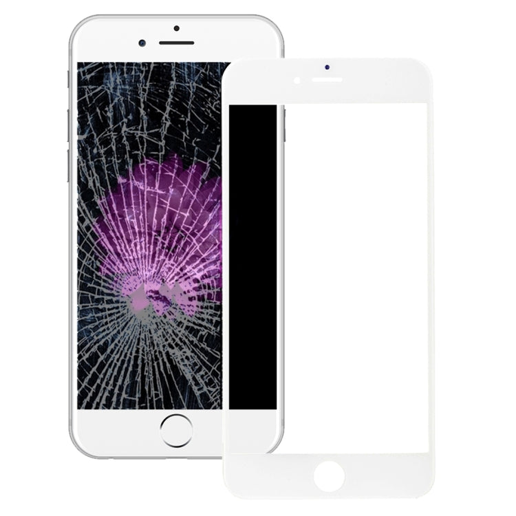 Lentille extérieure en verre de l'écran avant avec cadre de lunette d'écran LCD avant et adhésif OCA optiquement transparent pour iPhone 6s Plus