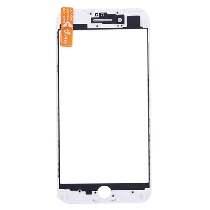 Lentille extérieure en verre de l'écran avant avec cadre de lunette d'écran LCD avant et adhésif OCA optiquement transparent pour iPhone 6s Plus