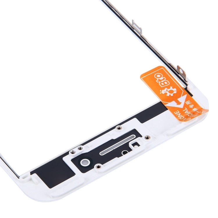 Lentille extérieure en verre de l'écran avant avec cadre de lunette d'écran LCD avant et adhésif OCA optiquement transparent pour iPhone 6s Plus