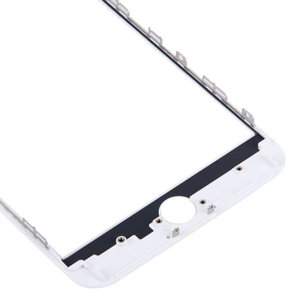 Lentille extérieure en verre de l'écran avant avec cadre de lunette d'écran LCD avant et adhésif OCA optiquement transparent pour iPhone 6s Plus