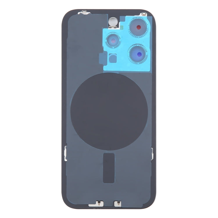 Pour iPhone 16 Pro Max Coque arrière de batterie d'origine en verre avec couvercle d'objectif d'appareil photo