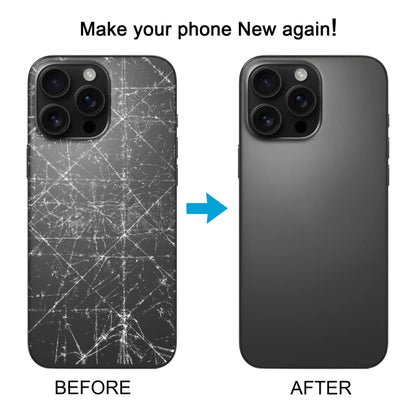 Pour iPhone 16 Pro Max Coque arrière de batterie d'origine en verre avec couvercle d'objectif d'appareil photo