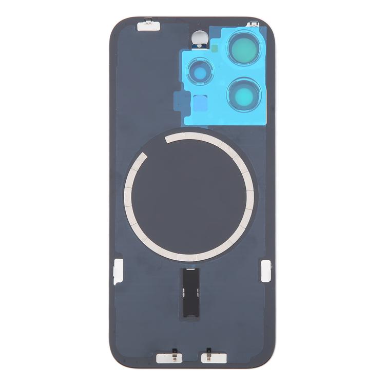 Pour iPhone 16 Pro Max Coque arrière de batterie en verre d'origine avec couvercle d'objectif d'appareil photo + aimant MagSafe