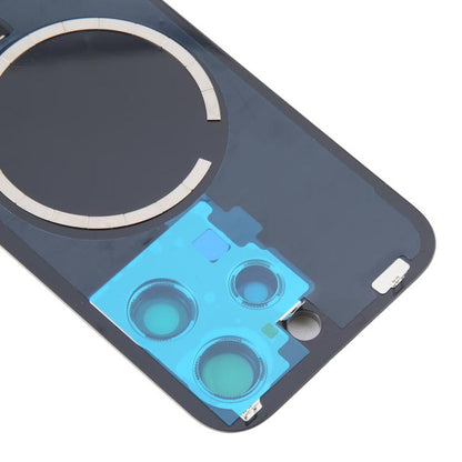 Pour iPhone 16 Pro Max Coque arrière de batterie en verre d'origine avec couvercle d'objectif d'appareil photo + aimant MagSafe