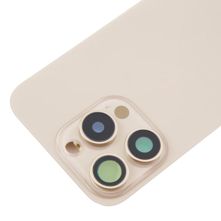Pour iPhone 16 Pro Max Coque arrière de batterie en verre d'origine avec couvercle d'objectif d'appareil photo + aimant MagSafe