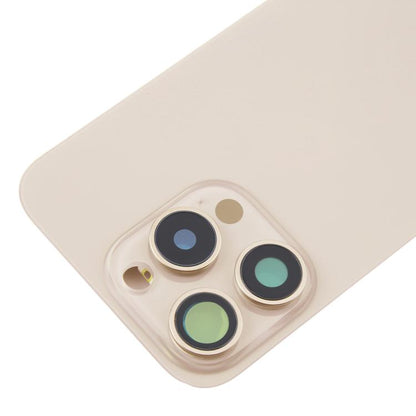Pour iPhone 16 Pro Max Coque arrière de batterie en verre d'origine avec couvercle d'objectif d'appareil photo + aimant MagSafe