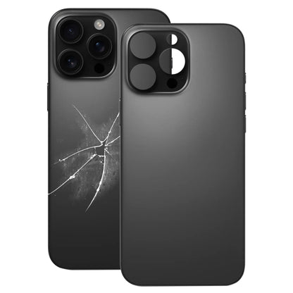 Pour iPhone 16 Pro Remplacement facile du grand trou de caméra arrière en verre de la batterie