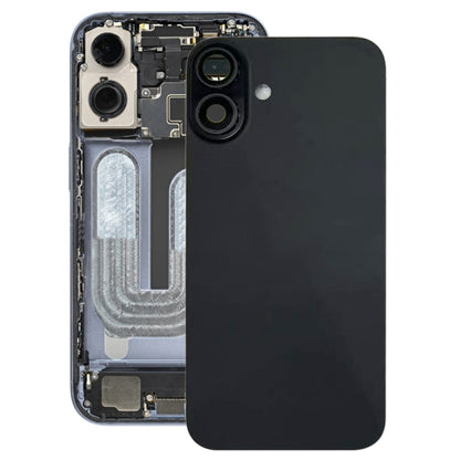 Pour iPhone 16 Cache arrière de batterie avec cache d'objectif d'appareil photo
