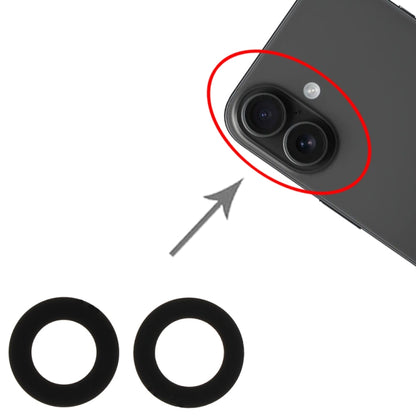 Pour iPhone 16 / 16 Plus 2 en 1 Objectif de caméra arrière