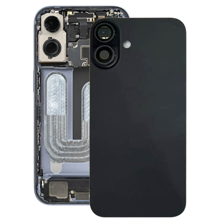 Pour iPhone 16 Plus Cache arrière de batterie avec cache d'objectif d'appareil photo