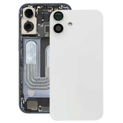 Pour iPhone 16 Plus Cache arrière de batterie avec cache d'objectif d'appareil photo