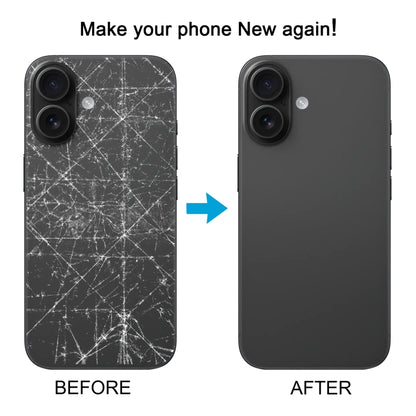 Pour iPhone 16 Plus Cache arrière de batterie avec cache d'objectif d'appareil photo