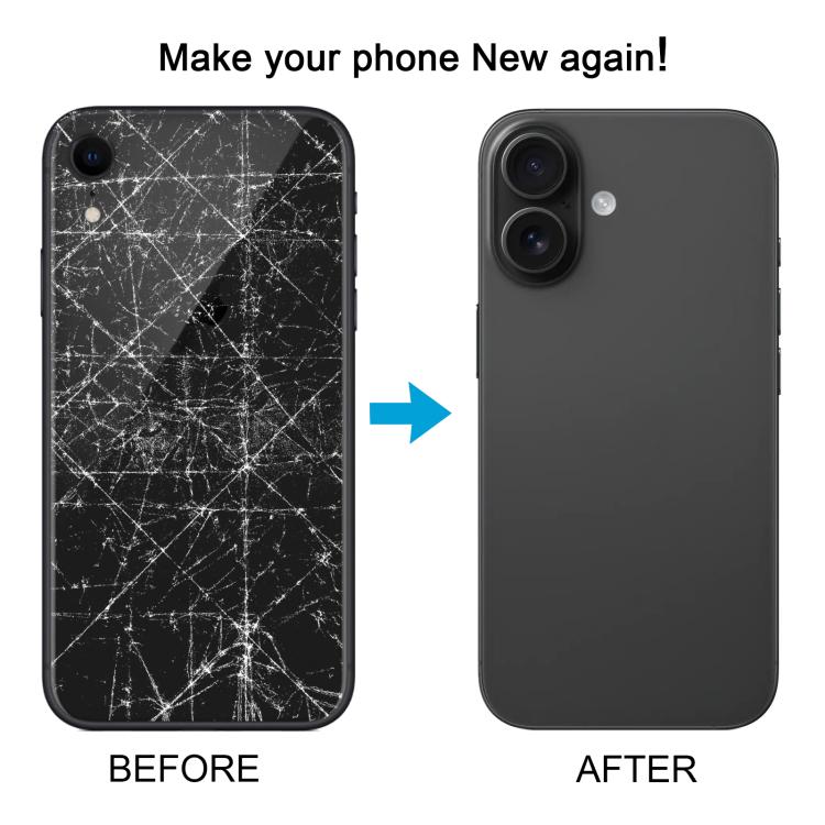 Coque arrière avec aspect imitation iP16 pour iPhone XR