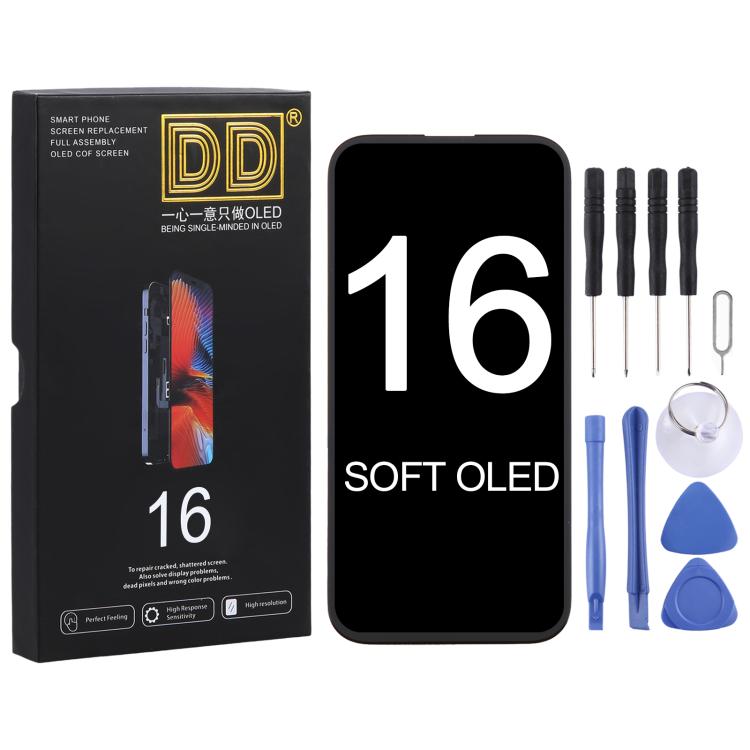 Pour iPhone 16 DD Soft OLED Screen, retirez le circuit intégré. Besoin d'une réparation professionnelle, For iPhone 16 DD(Soft OLED)