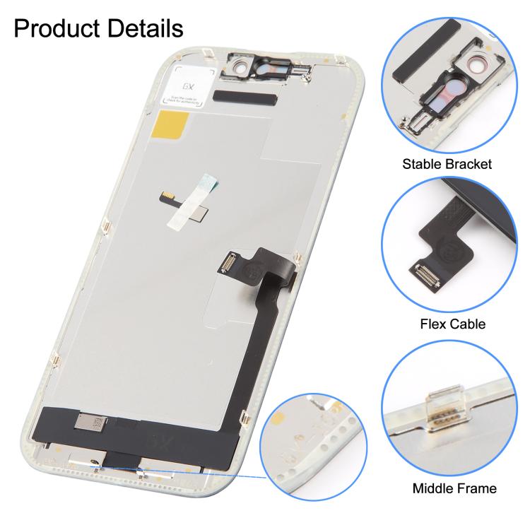 Écran OLED rigide GX pour iPhone 16 Pro, For iPhone 16 Pro