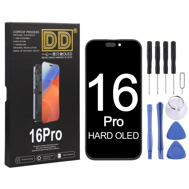 Écran OLED rigide DD pour iPhone 16 Pro : le retrait du circuit intégré nécessite une réparation professionnelle., For iPhone 16 Pro(Hard OLED)