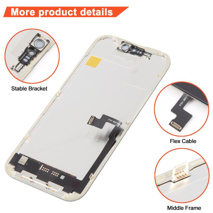 Écran OLED rigide DD pour iPhone 16 Pro : le retrait du circuit intégré nécessite une réparation professionnelle., For iPhone 16 Pro(Hard OLED)