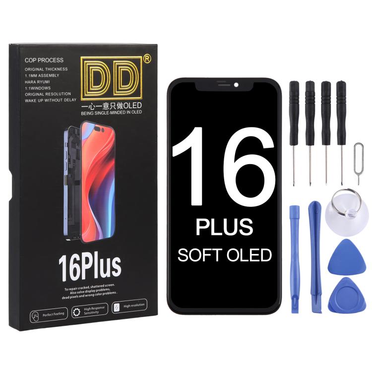 Écran OLED souple DD pour iPhone 16 Plus, For iPhone 16 Plus(Soft OLED)