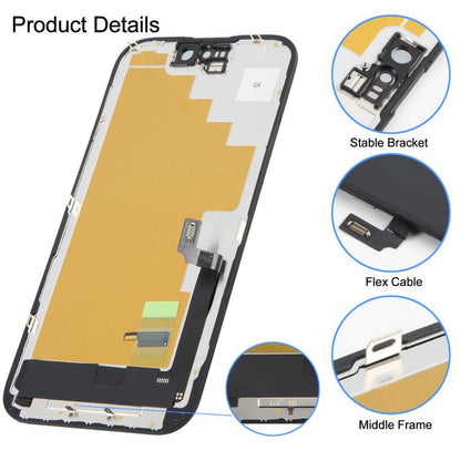 Écran OLED rigide GX pour iPhone 16, For iPhone 16(GX Hard LCD)
