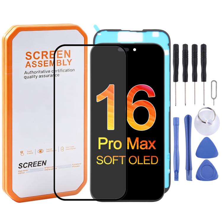 Écran OLED souple HXL pour iPhone 16 Pro Max, For iPhone 16 Pro Max