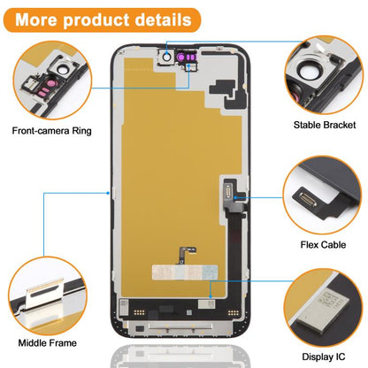 Écran OLED souple HXL pour iPhone 16 Plus, For iPhone 16 Plus