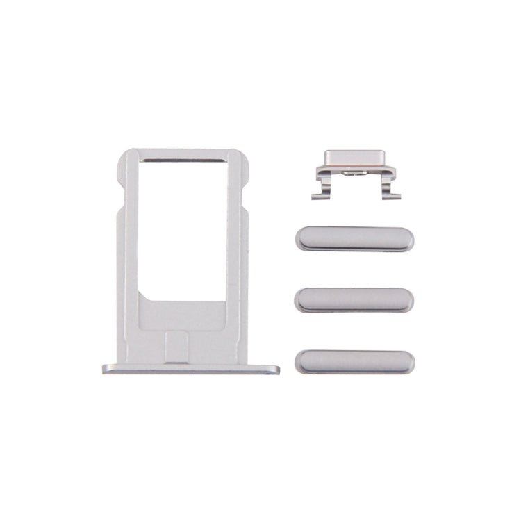 4 en 1 pour iPhone 6 Plus (plateau de carte + touche de contrôle du volume + bouton d'alimentation + touche de vibrateur pour interrupteur muet)