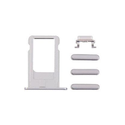4 en 1 pour iPhone 6 Plus (plateau de carte + touche de contrôle du volume + bouton d'alimentation + touche de vibrateur pour interrupteur muet)