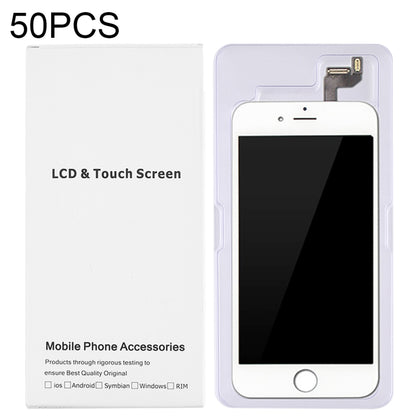 Boîte blanche d'emballage en carton de 50 pièces pour écran LCD et numériseur iPhone 6s Plus et 6 Plus, assemblage complet