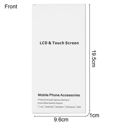 Boîte blanche d'emballage en carton de 50 pièces pour écran LCD et numériseur iPhone 6s Plus et 6 Plus, assemblage complet