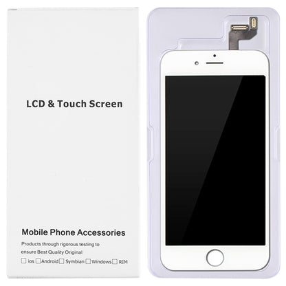 Boîte blanche d'emballage en carton de 50 pièces pour écran LCD et numériseur iPhone 6s Plus et 6 Plus, assemblage complet