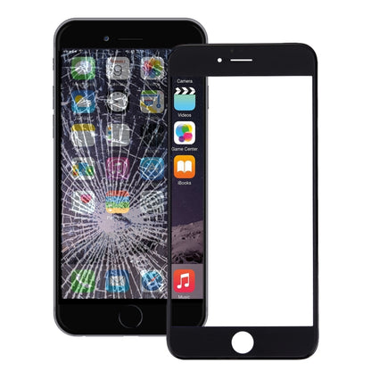 Lentille extérieure en verre de l'écran avant avec cadre de lunette d'écran LCD avant et adhésif OCA optiquement transparent pour iPhone 6 Plus
