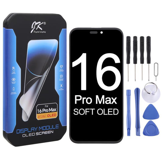 Écran LCD OLED souple JK pour iPhone 16 Pro Max, For iPhone 16 Pro Max