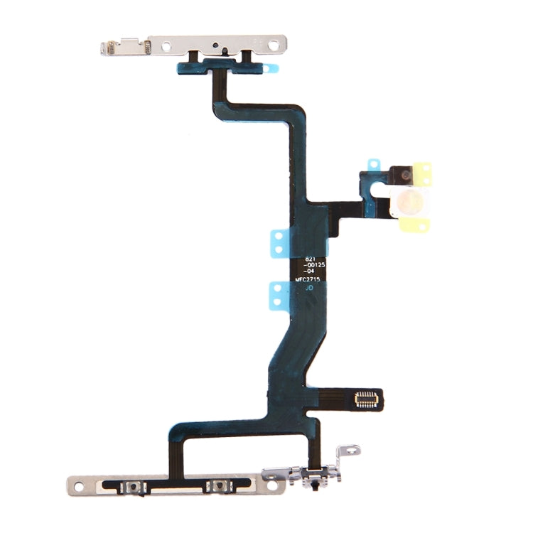 Bouton d'alimentation, bouton de volume et câble flexible de lampe de poche avec supports pour iPhone 6s