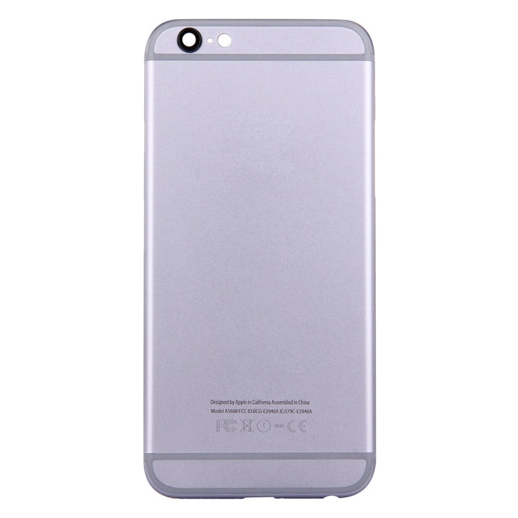 5 en 1 pour iPhone 6s (couvercle arrière + plateau pour cartes + touche de contrôle du volume + bouton d'alimentation + touche de vibrateur pour interrupteur muet) Couvercle de boîtier complet