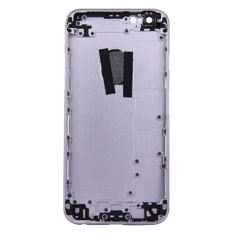 5 en 1 pour iPhone 6s (couvercle arrière + plateau pour cartes + touche de contrôle du volume + bouton d'alimentation + touche de vibrateur pour interrupteur muet) Couvercle de boîtier complet