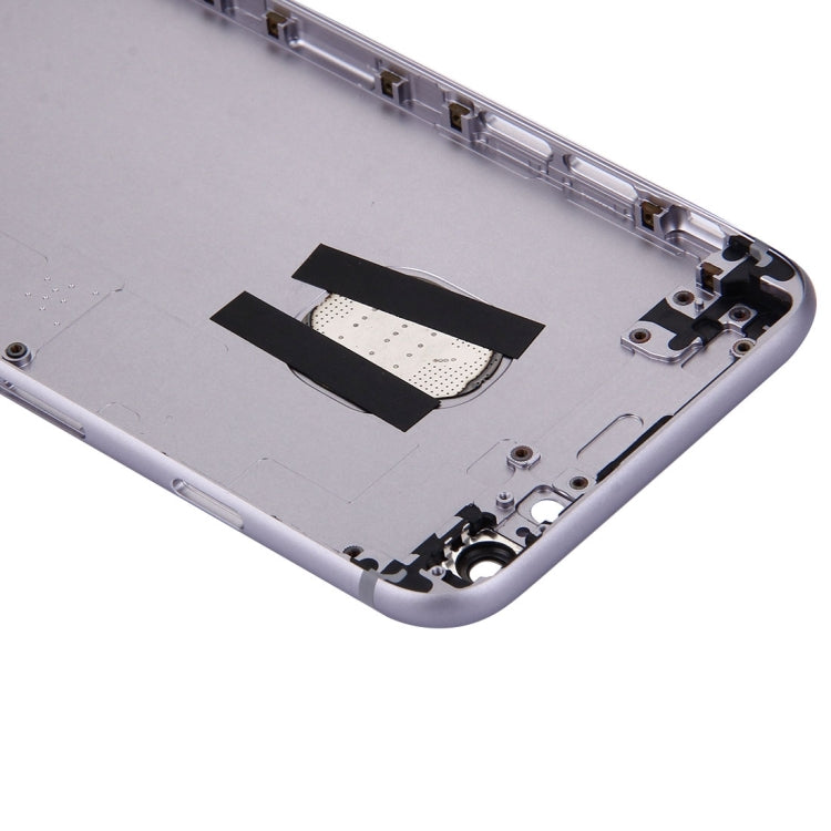 5 en 1 pour iPhone 6s (couvercle arrière + plateau pour cartes + touche de contrôle du volume + bouton d'alimentation + touche de vibrateur pour interrupteur muet) Couvercle de boîtier complet