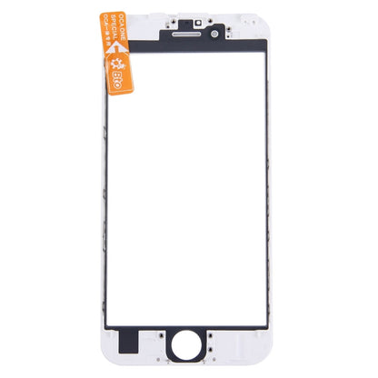 Lentille extérieure en verre de l'écran avant avec cadre de lunette d'écran LCD avant et adhésif OCA optiquement transparent pour iPhone 6s