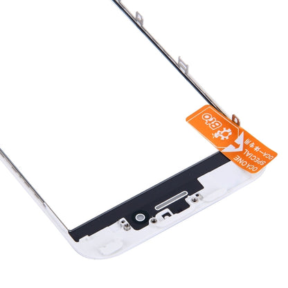 Lentille extérieure en verre de l'écran avant avec cadre de lunette d'écran LCD avant et adhésif OCA optiquement transparent pour iPhone 6s