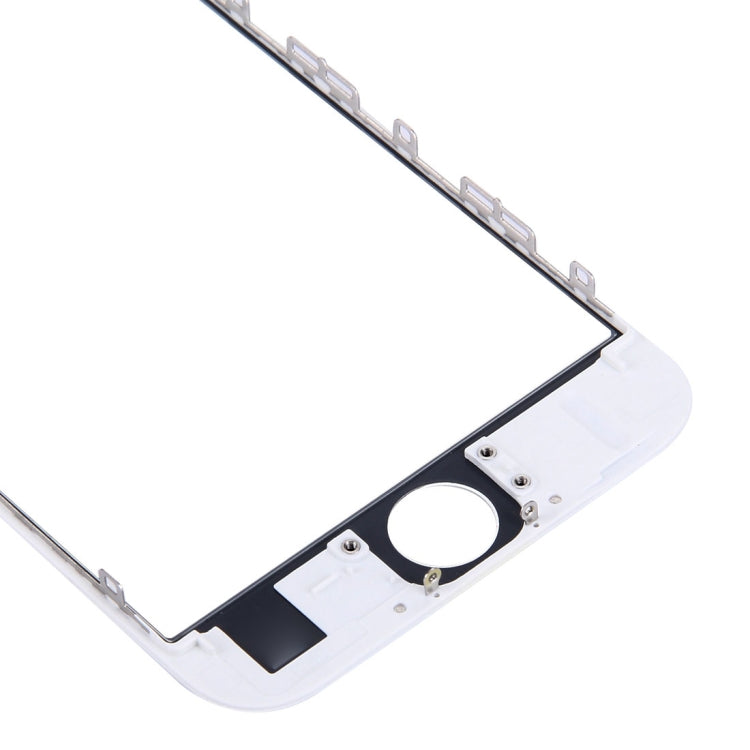 Lentille extérieure en verre de l'écran avant avec cadre de lunette d'écran LCD avant et adhésif OCA optiquement transparent pour iPhone 6s