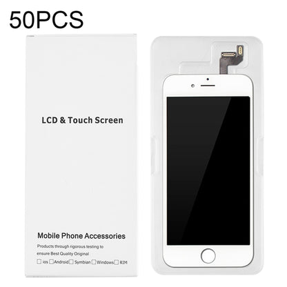Boîte blanche d'emballage en carton de 50 pièces pour écran LCD et numériseur iPhone 6s et 6, assemblage complet