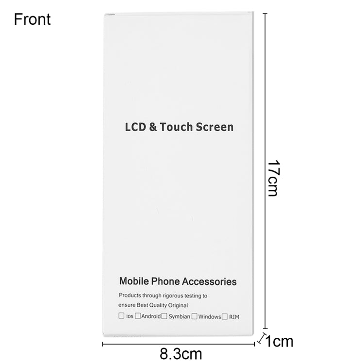 Boîte blanche d'emballage en carton de 50 pièces pour écran LCD et numériseur iPhone 6s et 6, assemblage complet