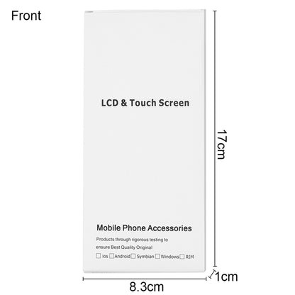 Boîte blanche d'emballage en carton de 50 pièces pour écran LCD et numériseur iPhone 6s et 6, assemblage complet