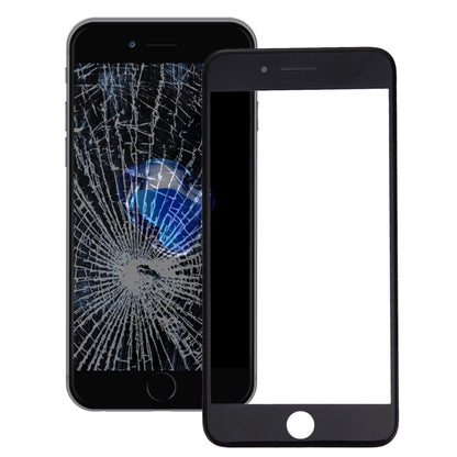 2 en 1 pour iPhone 7 (lentille extérieure en verre de l'écran avant d'origine + cadre d'origine)