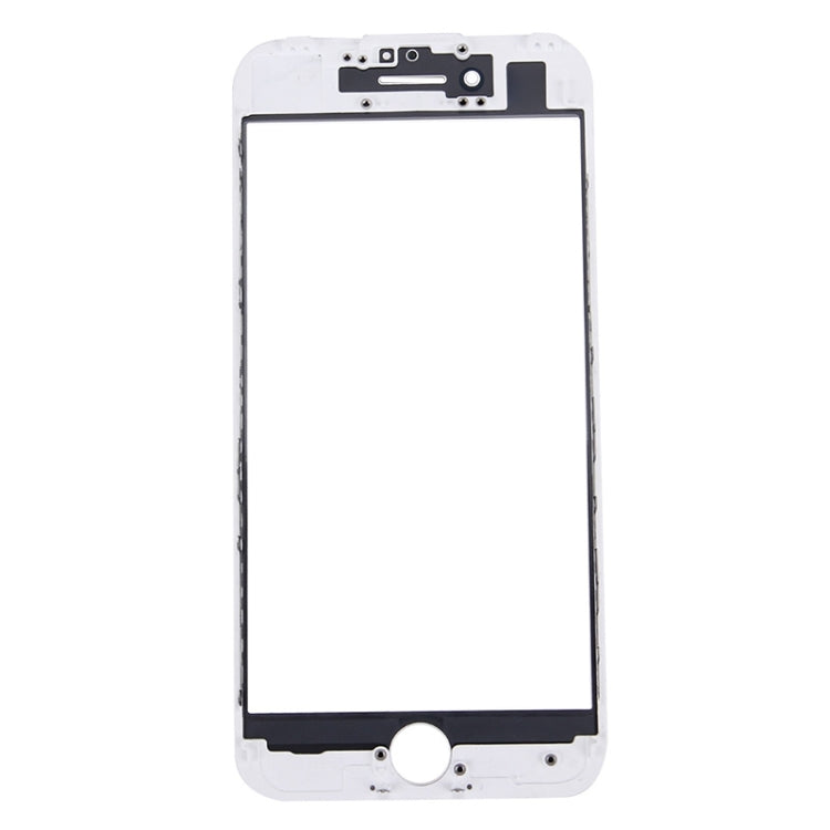2 en 1 pour iPhone 7 (lentille extérieure en verre de l'écran avant d'origine + cadre d'origine)