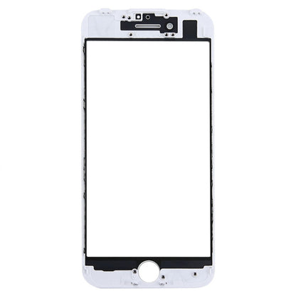 Lentille extérieure en verre de l'écran avant avec cadre de lunette d'écran LCD avant pour iPhone 7