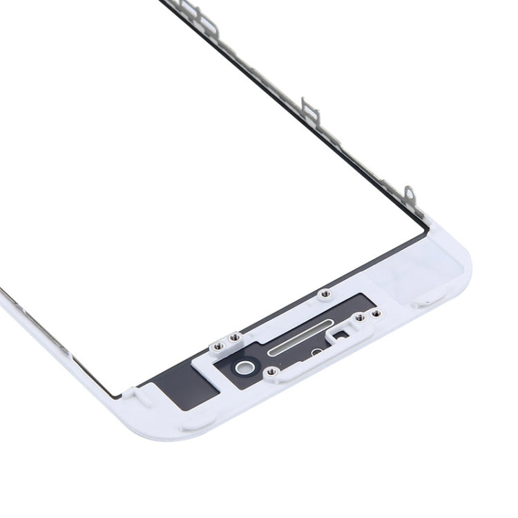 Lentille extérieure en verre de l'écran avant avec cadre de lunette d'écran LCD avant pour iPhone 7