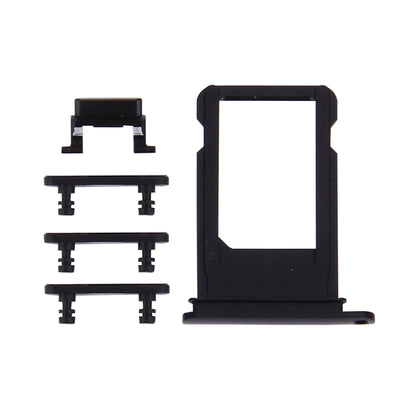 Plateau de carte + touche de contrôle du volume + bouton d'alimentation + touche de vibrateur pour interrupteur muet pour iPhone 7 Plus