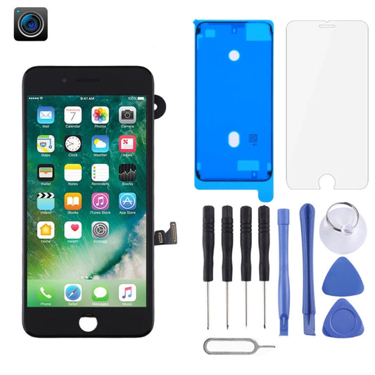 L'assemblage complet de l'écran LCD et du numériseur comprend une caméra frontale pour iPhone 7 Plus