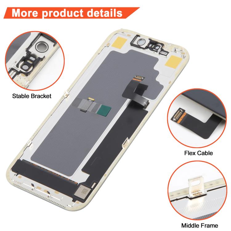 Écran OLED rigide DD pour iPhone 17 Pro, For iPhone 17 Pro (Hard LCD)