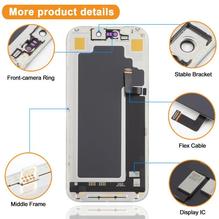 Écran OLED souple HXL pour iPhone 17 Pro, For iPhone 17 Pro